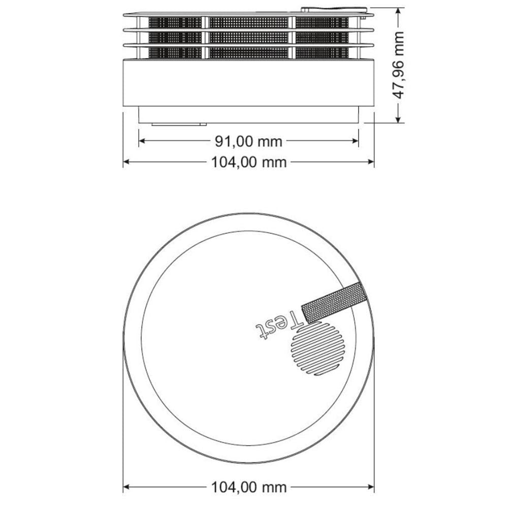 HEKATRONRauchmelderGeniusPlusX31-5000030-02-01Masse